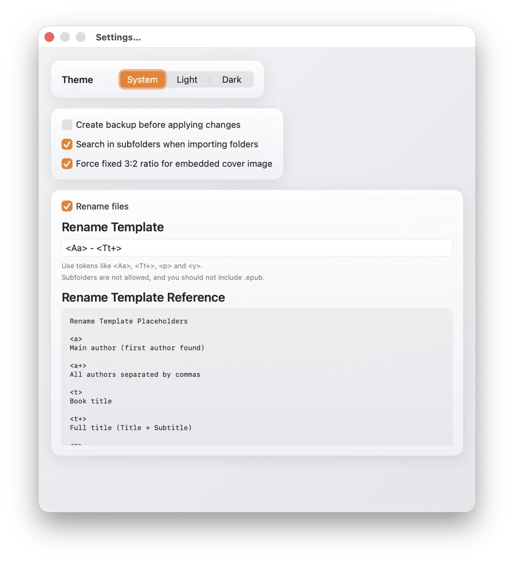 reBOOK batch processing context menu